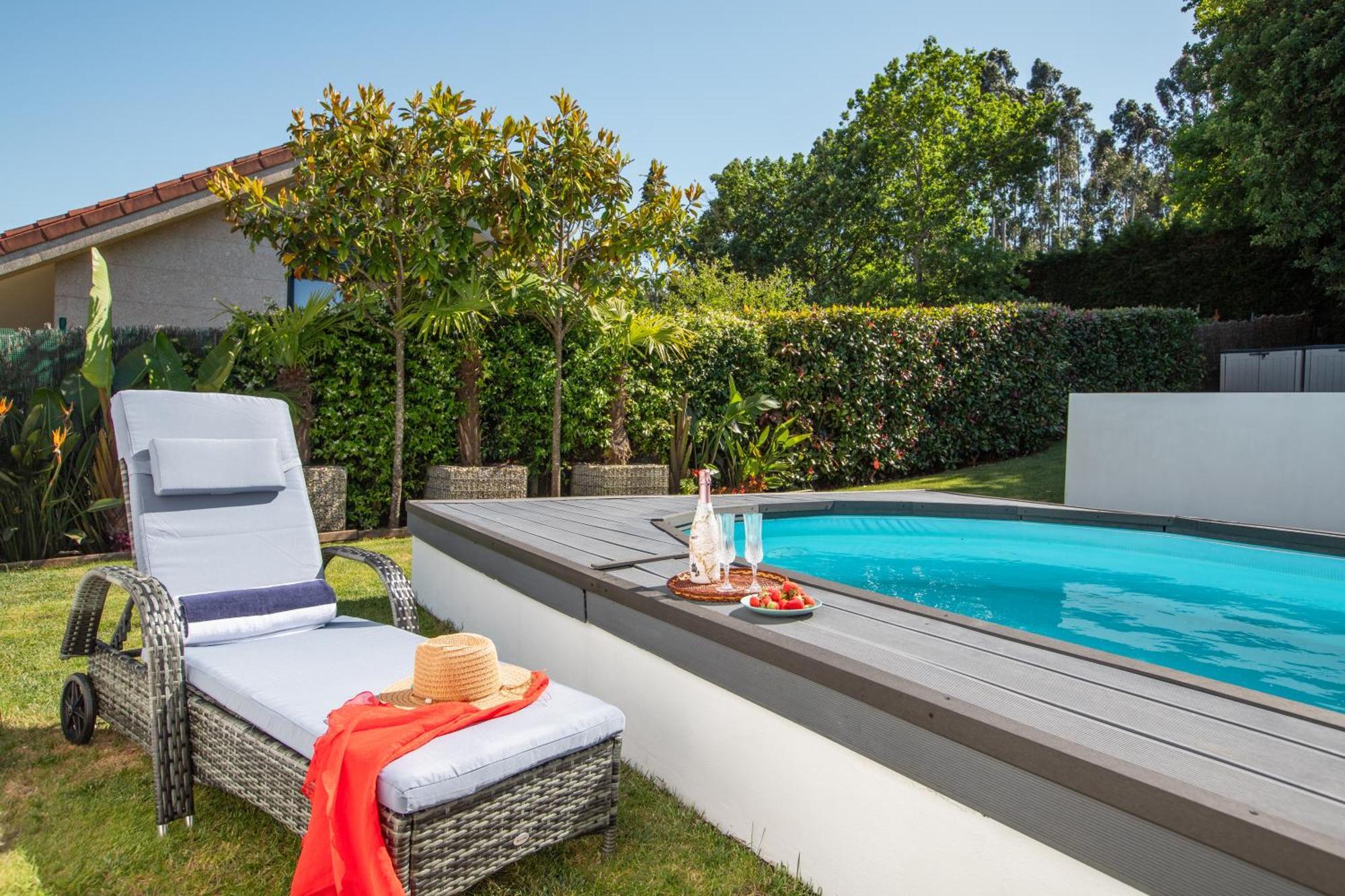 Villa Con Piscina Y Jardin, Santiago De Compostela Teo Exterior foto